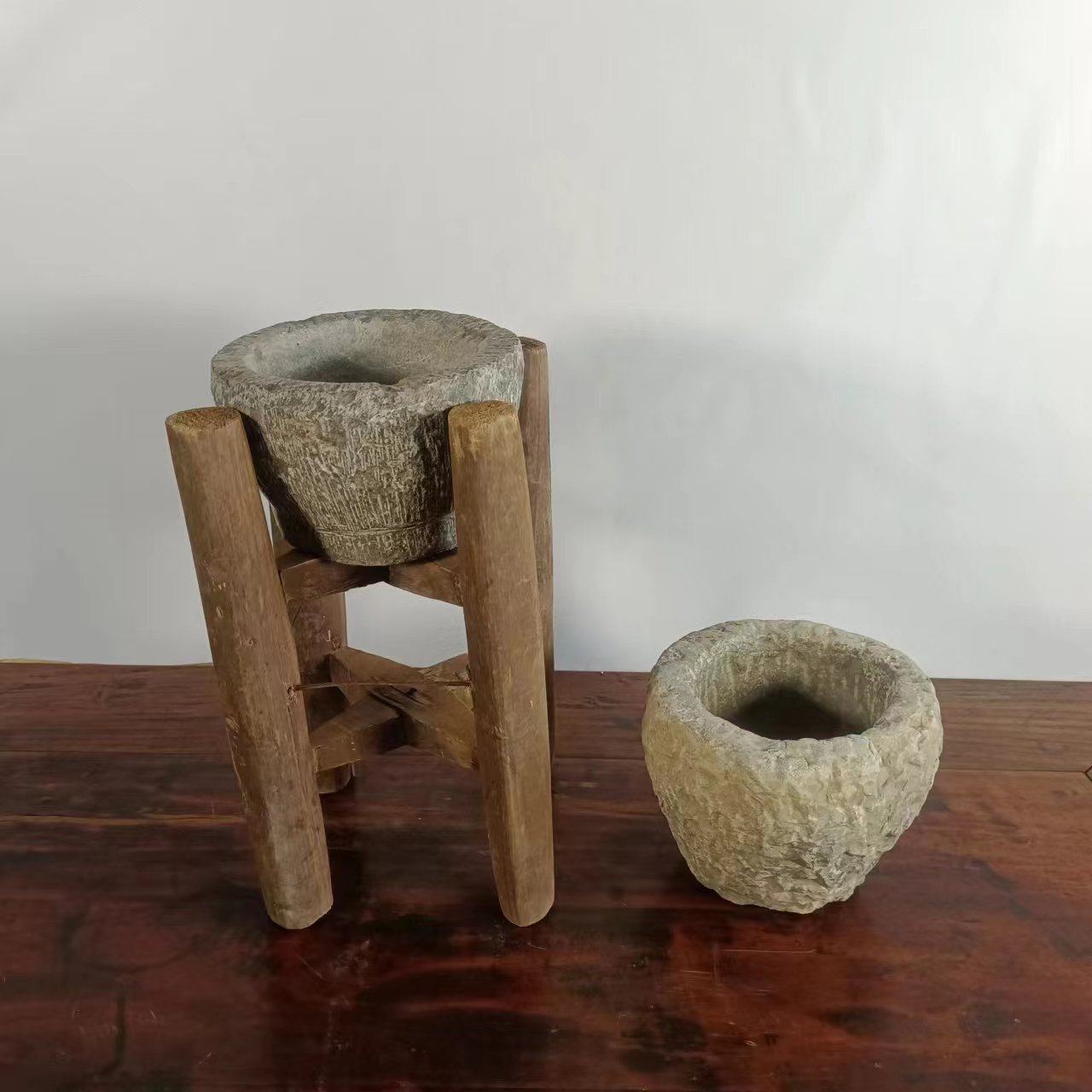 民俗老物件老石臼复古怀旧摆件创意花架花盆装饰道具纪念收藏品,淘宝优惠券,粉丝福利购,淘宝优惠卷