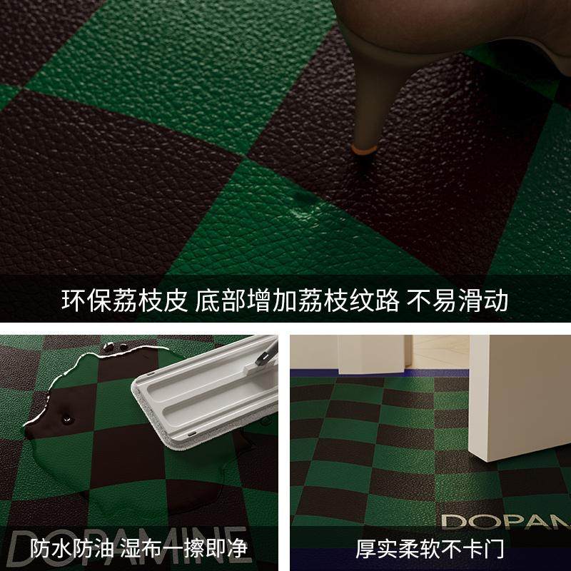 午后柏林中古风L形厨房地垫防滑防油可擦免洗耐脏7字型全铺垫定制,淘宝优惠券,粉丝福利购,淘宝优惠卷