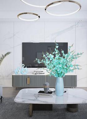 家居客厅现代简约轻奢陶瓷天鹅摆件酒柜新房装饰品电视柜玄关摆设