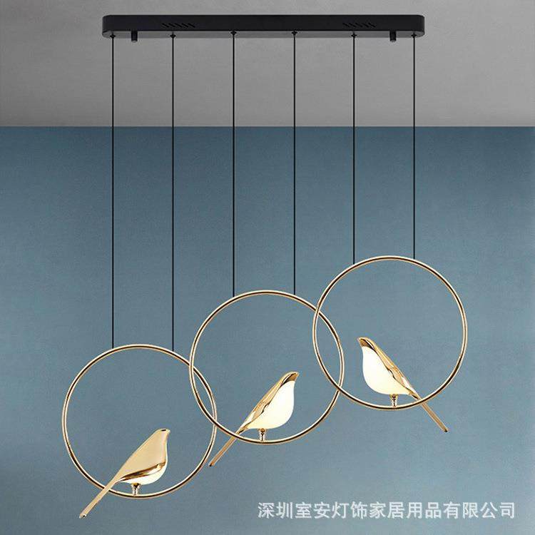 喜鹊灯客厅多头灯小鸟吊灯吸顶灯现代简约亚克力轻奢卧室氛围灯,淘宝优惠券,粉丝福利购,淘宝优惠卷