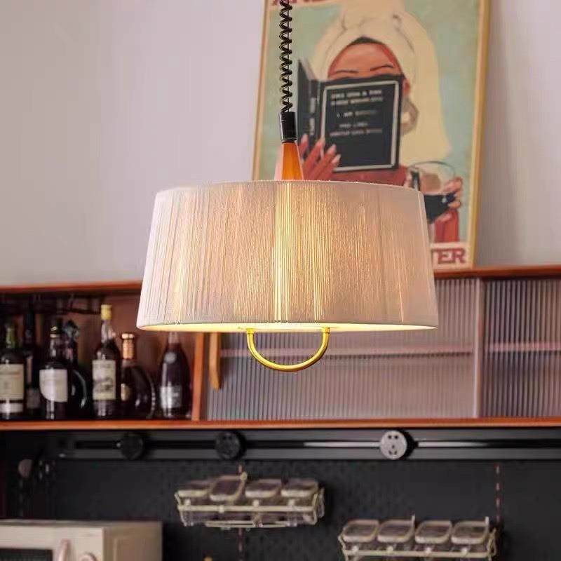 法式中卧室吊灯古侘寂风实木餐厅40灯升降复绳布艺吊灯麻中山灯古,淘宝优惠券,粉丝福利购,淘宝优惠卷