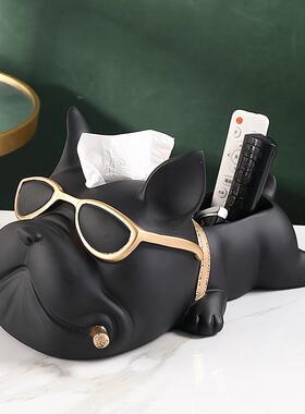 轻奢北欧纸巾盒客厅抽遥器收纳盒家用纸可茶几餐控桌TB657321高档