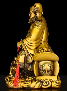 全铜钟馗摆件纯铜魁星点斗钟馗天师铜像家居装饰天师伏魔天官赐福