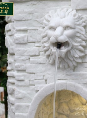 欧式喷泉鱼池狮子喷n水花园雕塑摆件庭院装饰水景大型户外喷泉摆