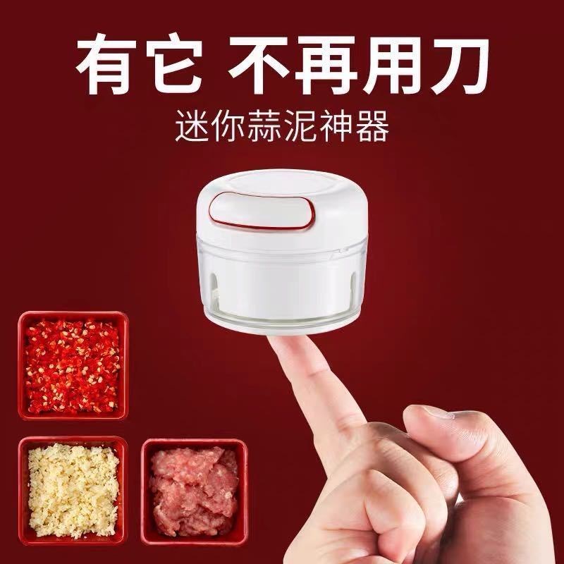 手动拉蒜神器迷你压蒜器捣蒜泥神器绞肉蒜末粉碎机家用蒜蓉怀炉套 - 图1