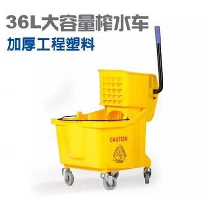 拖把压水挤水桶手动保洁用商业清洁布挤水压车20升沥水用拖桶宽 - 图2