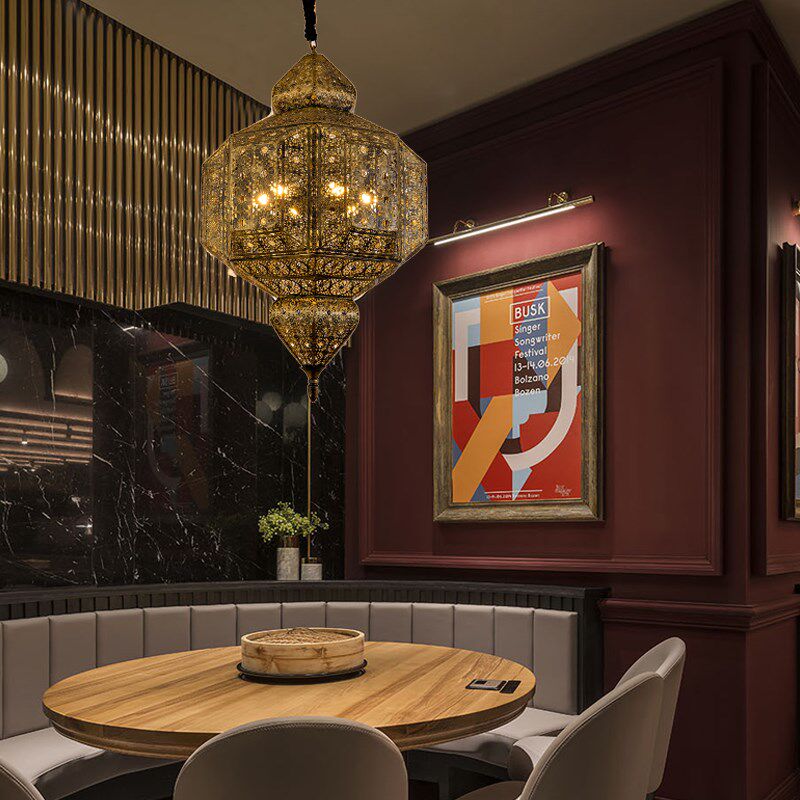 东南亚风格吊灯复古铁艺摩洛哥新疆酒吧餐厅客厅茶室泰式民宿灯具,淘宝优惠券,粉丝福利购,淘宝优惠卷