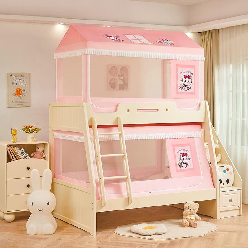 A类儿童城堡款上下铺子母床蚊帐房屋遮光床帘回底伸缩款1.2*1.9床,淘宝优惠券,粉丝福利购,淘宝优惠卷