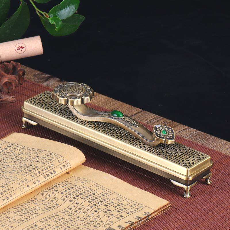 如意合金卧香炉家用室内线香炉香盒香插檀香沉香熏香炉仿古香薰炉,淘宝优惠券,粉丝福利购,淘宝优惠卷