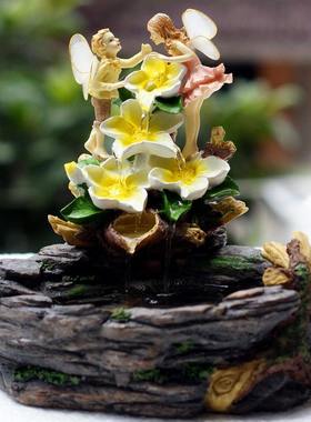 送闺密新婚庆礼品实用结婚礼物流水景喷泉摆设风水轮创意个性摆件