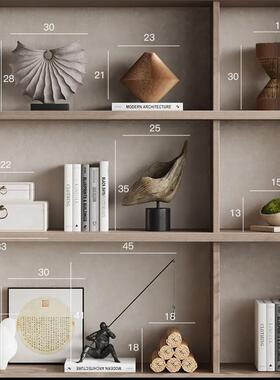 艺贝厅子中古侘寂风民宿复装档饰品客摆件国风茶RZB-2643室高开古