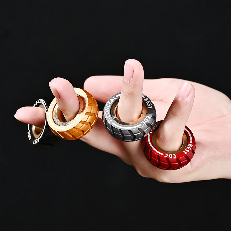 Black technology mechanic EDC magnetic ring creative spin