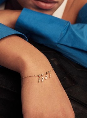 数字吊坠diy项链手链PDPAOLA情侣