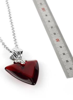 动漫周边新款命运之夜项链Fate/Zero远坂凛随身红色心形吊坠挂件