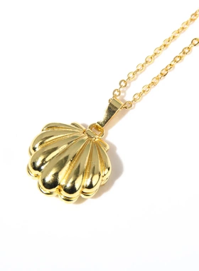 动漫人鱼的旋律真珠美人鱼周边七海露西亚可打开贝壳吊坠珍珠项链