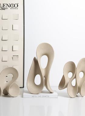 意式极简抽象艺术梦境之门树脂摆件办公室酒店玄关创意工艺品装饰