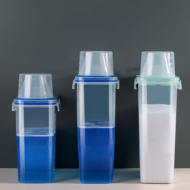 洗衣粉收纳盒手提塑料容器洗衣液浴室透明密封大容量储物盒收纳罐,淘宝优惠券,粉丝福利购,淘宝优惠卷