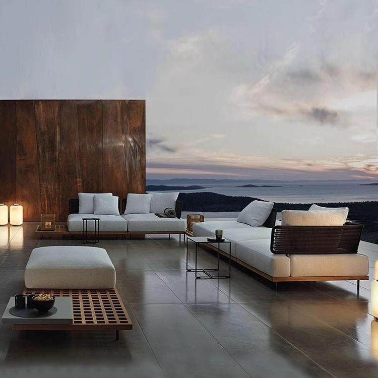 北欧户外沙发柚木藤沙发藤编家具酒店室外阳台客厅休闲椅藤椅沙发,淘宝优惠券,粉丝福利购,淘宝优惠卷