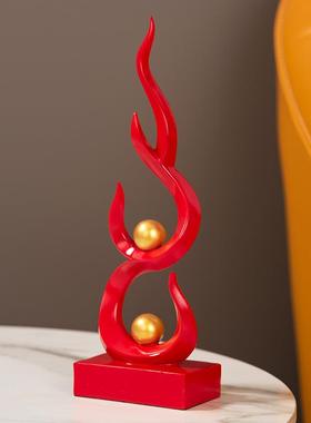 现代轻奢摆件高级感办公室桌面客厅玄关电视柜艺术酒柜家居装饰品