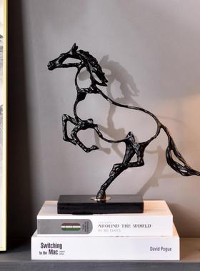 骏马摆件高级感创意家居客厅金属动物装饰礼品礼物工艺品