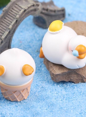 极速白鹅摆件可爱精致治癒系小摆件ins办公室桌面装饰女孩生日礼