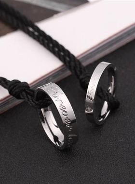 japan and south korea version of the ring necklace male hang