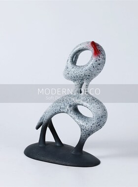 极速简约现代样板房艺术鹤唳摆件创意抽象小鸟桌面装饰品家居软装