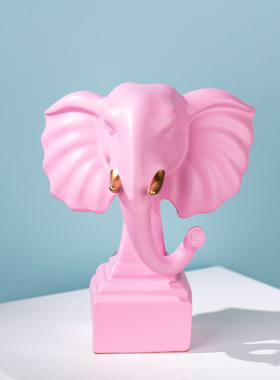 家居装饰品 欧式象头摆件 创意客厅卧室酒柜小摆设工艺品结婚礼物