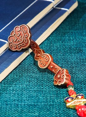 铜《如意手把件》中式国潮解压手把玩件 家居装饰工艺品 礼品