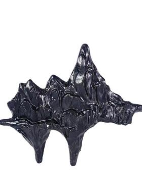 新中式禅意居饰品摆件现关2358代客厅板玄金属假山样房酒店软家装