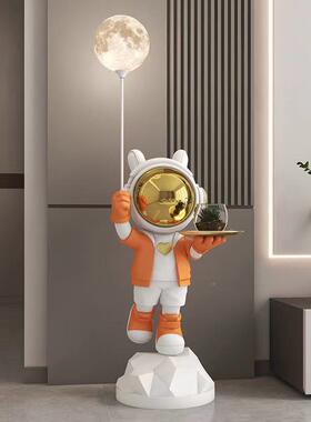 创意网红太乔KSN空人托盘落摆件客地厅视柜玄关沙发电旁边装饰迁