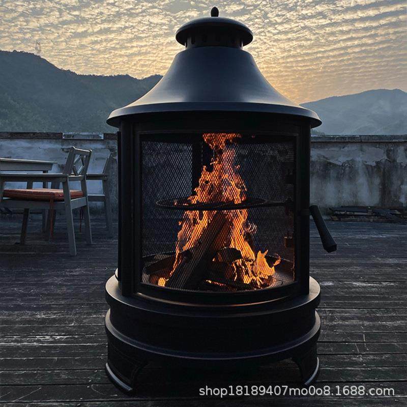 户火外花园暖庭院美烤火炉家用柴式木炭烧烤炉室外20211020取烧烤,淘宝优惠券,粉丝福利购,淘宝优惠卷