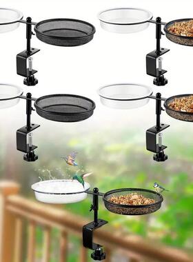 露热销喂鸟器支架台鸟浴池类可浴调节重型夹具支8520架鸟盆喂食器