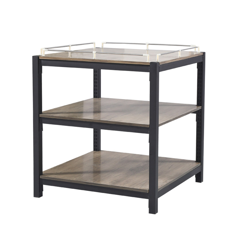 超市堆头货架钢木食用油促销台加厚牛奶I地堆架三层饮料礼品展示,淘宝优惠券,粉丝福利购,淘宝优惠卷