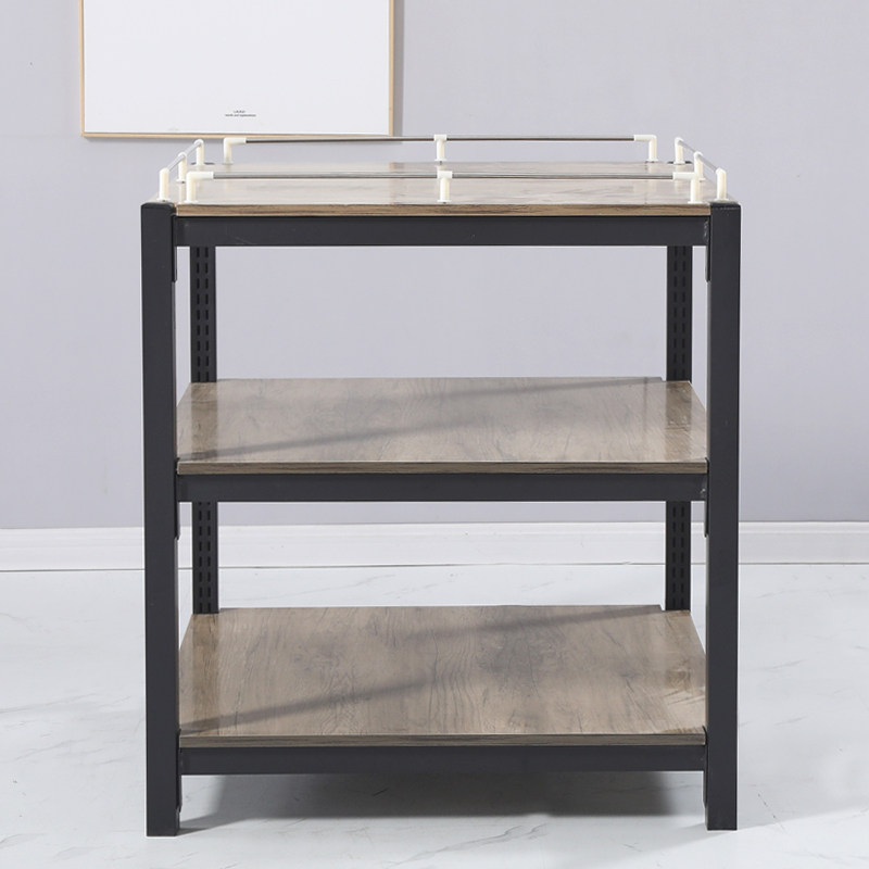 超市堆头货架钢木食用油促销台加厚牛奶I地堆架三层饮料礼品展示,淘宝优惠券,粉丝福利购,淘宝优惠卷