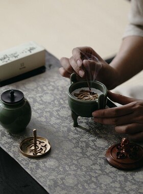 喜香打香篆装炉瓶事工具梅子青家檀香沉香薰香渺在