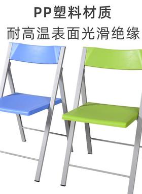 简约折叠培训椅职员办公会议椅休闲洽谈椅子无扶手靠背椅办公椅子