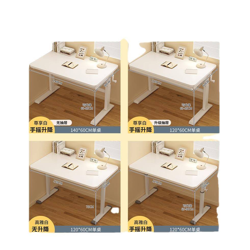 Manual lifting children's study table simple desk primary school desk and chair set home desk homework writing desk