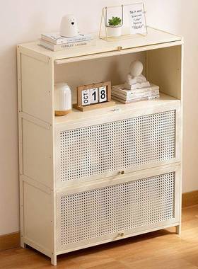 飘窗柜阳台储物柜子实木落地卧室窗台榻榻米收纳一体组合多层矮柜