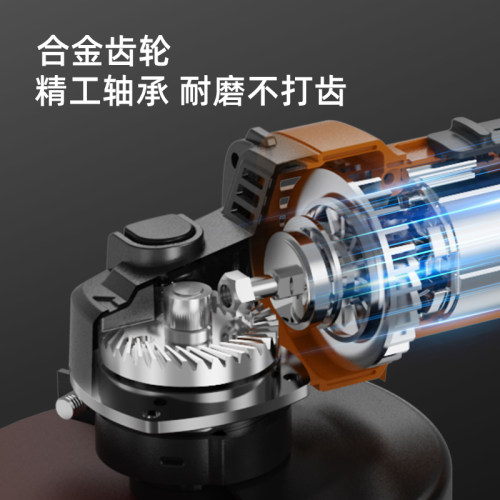 铁锚充电角磨机锂电大功率无刷小型切割机抛光手持式手砂轮手磨机 - 图1