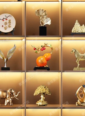 现代酒柜高档客厅电视柜摆件高端大气上档次工艺品装摆设