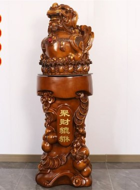 招财貔貅落地金蟾麒麟前台客厅装饰公司酒店宾馆饭店业礼品