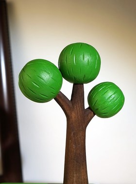 夏日荫凉】木雕树小爱办公室家居书房桌面摆放解压装饰品