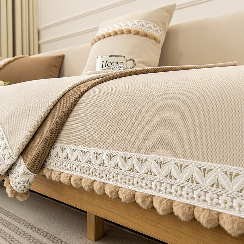 沙发垫子四季通用202p3新款防滑座垫轻奢现代高端皮沙发套罩盖布 - 图2