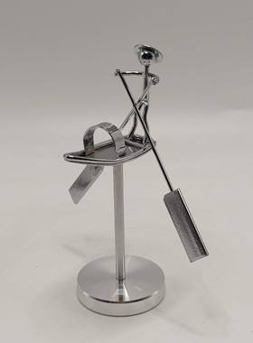 新款渔夫摇摆小铁人平衡摆件不倒翁大力士动平衡仪 桌面铁艺装饰