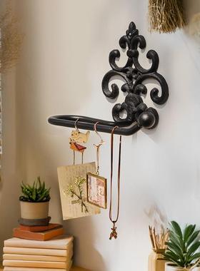 新款直销欧式铸铁复古卫生纸毛巾挂架卷筒厕所纸巾架卷纸架收纳架