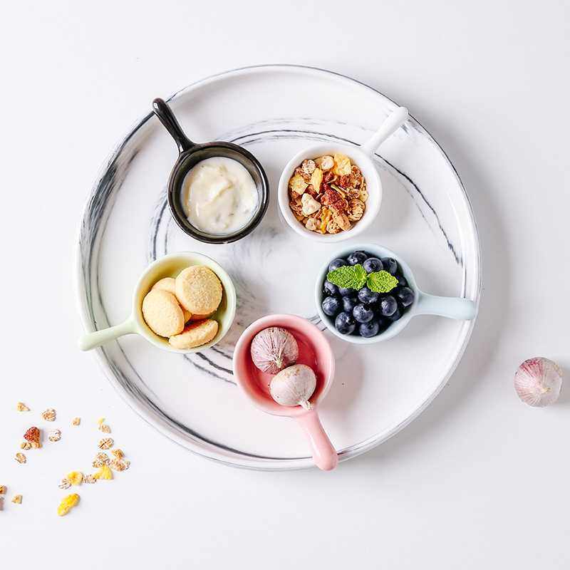 新款直销创意日式陶瓷把手迷你小瓷碟调料酱醋碟酱料碟蘸料碟陶瓷,淘宝优惠券,粉丝福利购,淘宝优惠卷