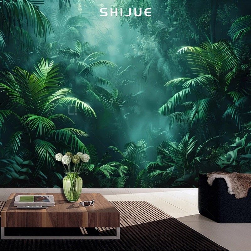 东南亚原始森林艺术壁纸客厅沙发壁布百年大树壁画电视机背景墙布,淘宝优惠券,粉丝福利购,淘宝优惠卷