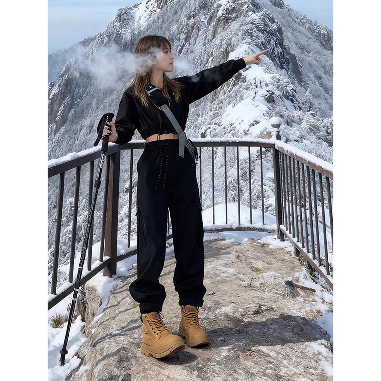 美式机能三防软壳冲锋衣男秋冬加绒户外登山滑雪套装束脚工装裤子,淘宝优惠券,粉丝福利购,淘宝优惠卷