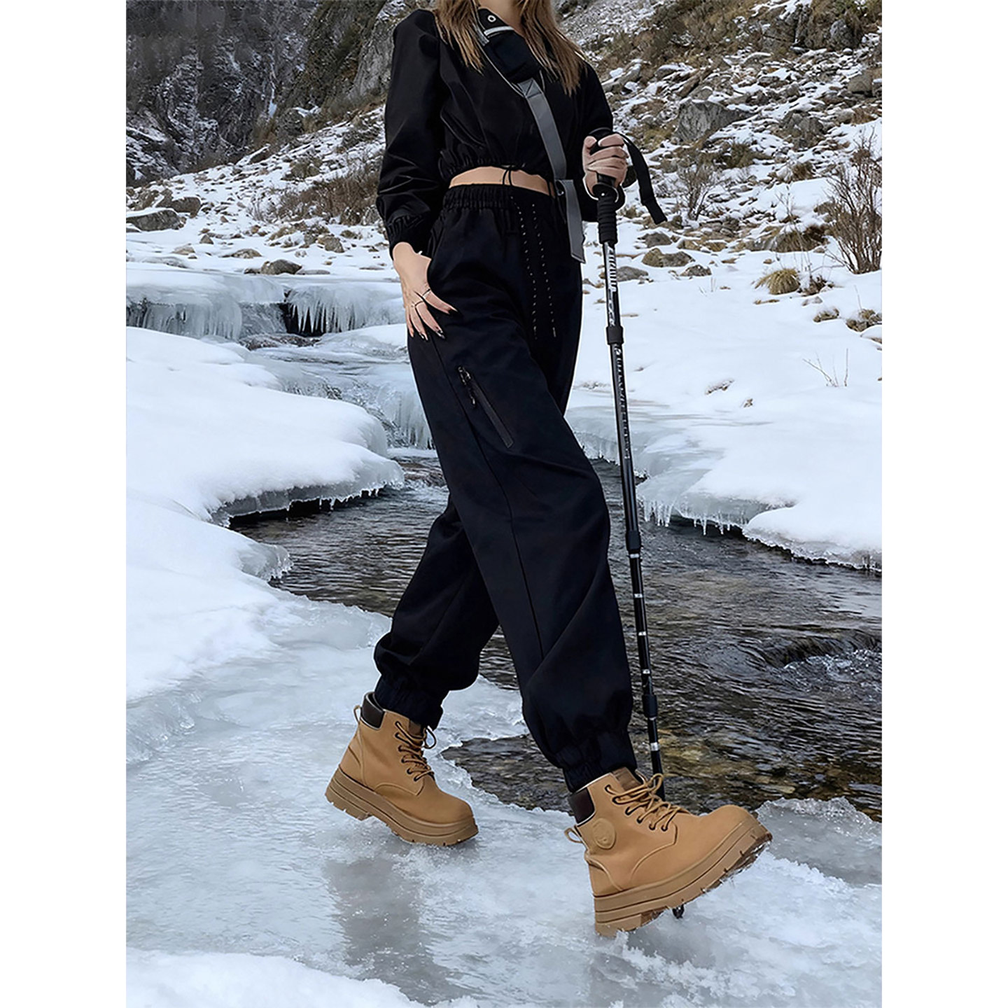 美式机能三防软壳冲锋衣男秋冬加绒户外登山滑雪套装束脚工装裤子,淘宝优惠券,粉丝福利购,淘宝优惠卷